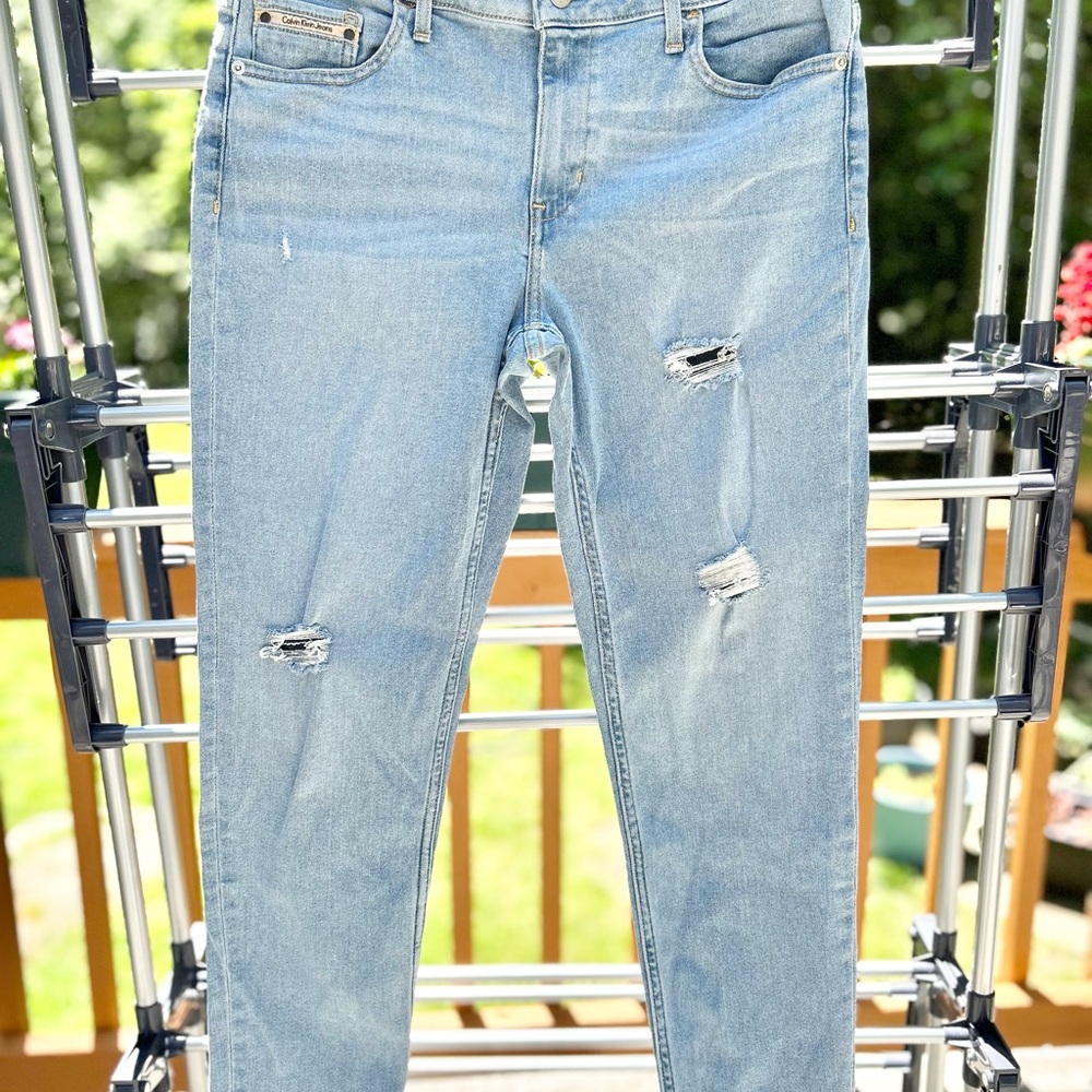 Calvin Klein Blue Ankle Skinny Jeans